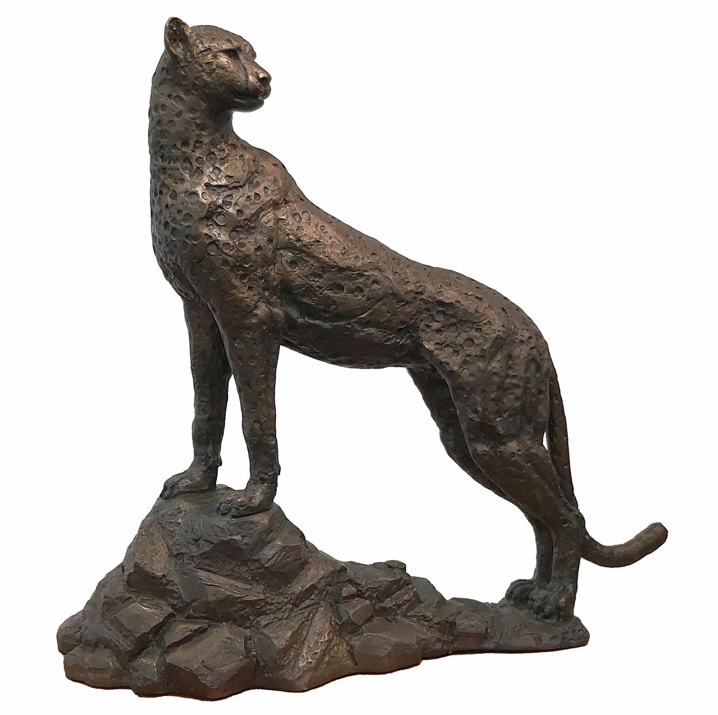Bronze Cheetah Figurine (Siyaya)