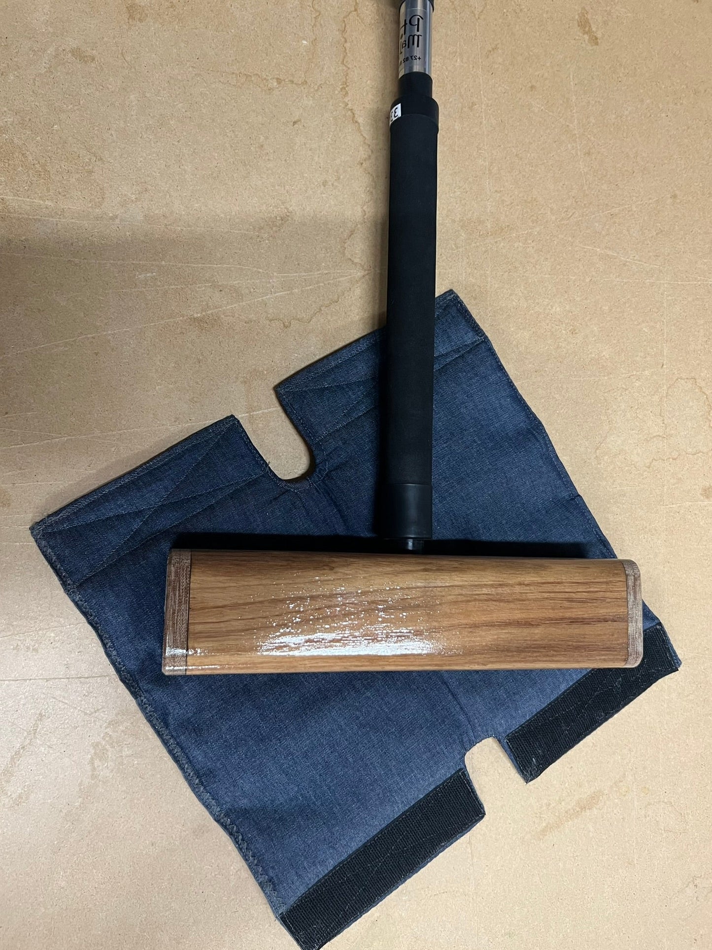 Club Croquet Mallet - Robust Aluminum Shaft, 10 inch Hardwood Head (Blackwood)