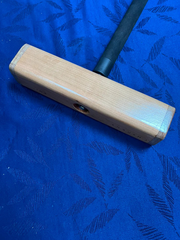 Club Croquet Mallet - Robust Aluminum Shaft, 10.5 inch Hardwood Head (Cherry)