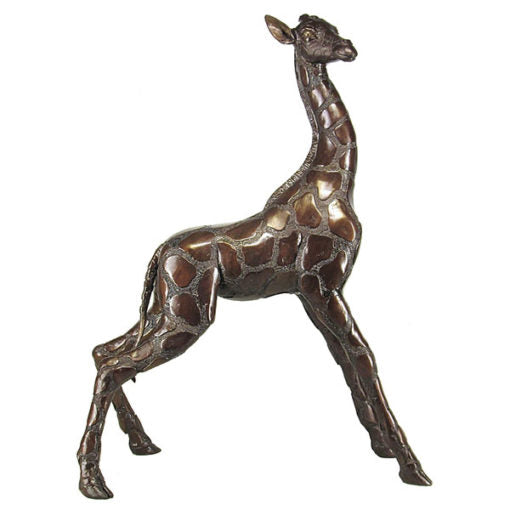 Bronze Giraffe Figurine - Baby (Large)