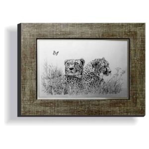 Framed Stainless Steel Engravings