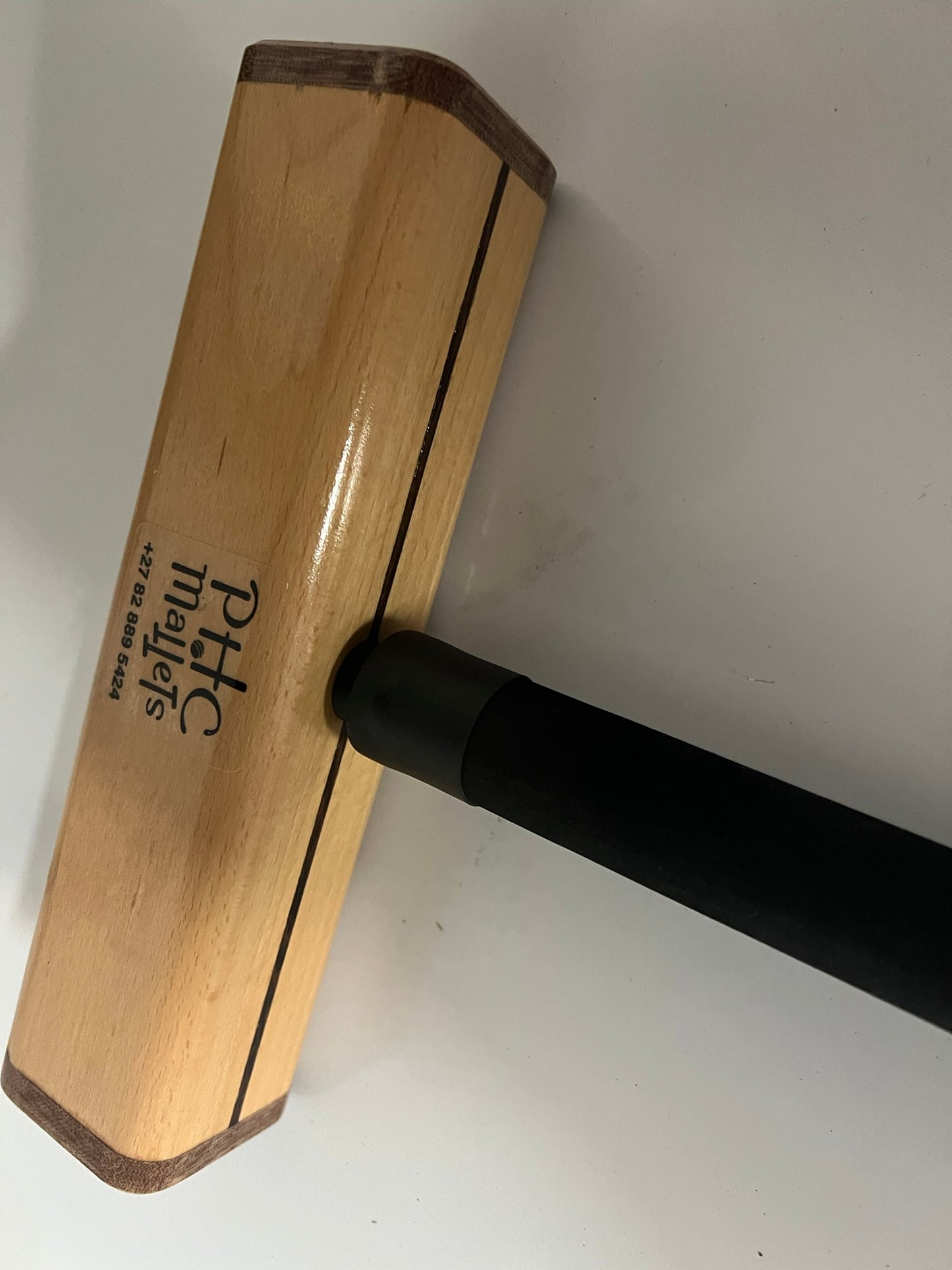 Club Croquet Mallet - Robust Aluminum Shaft, 10.5 inch Hardwood Head (Beech)