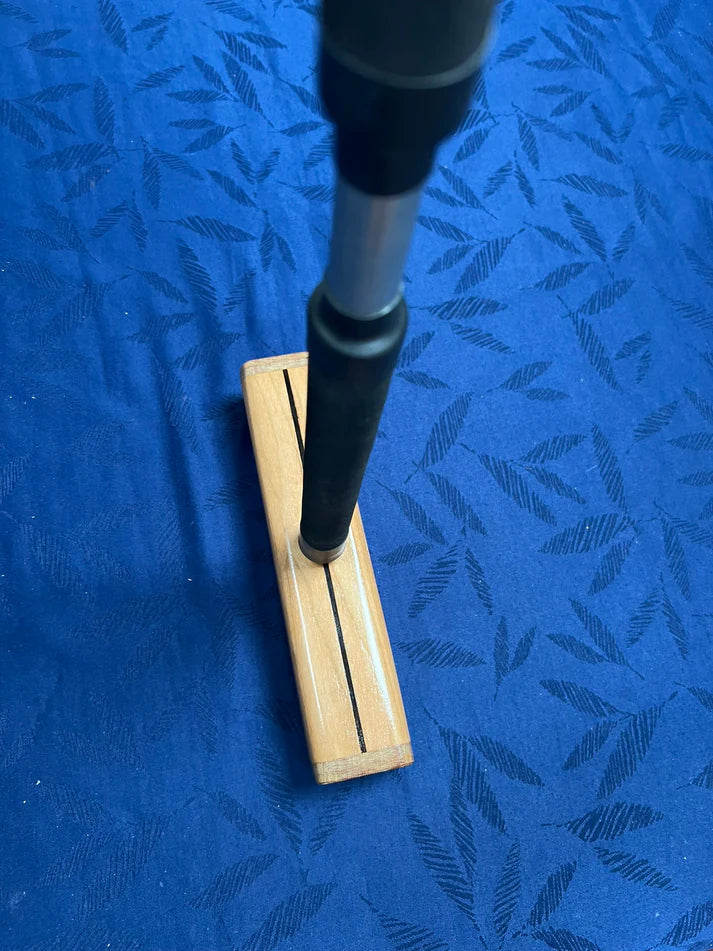 Club Croquet Mallet - Robust Aluminum Shaft, 10.5 inch Hardwood Head (Cherry)