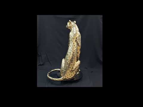 "Golden" Cheetah Figurine - Life size